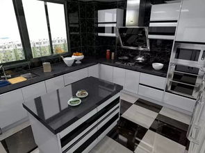深圳史丹蒂家居高端定制厨房现代风格烤漆橱柜